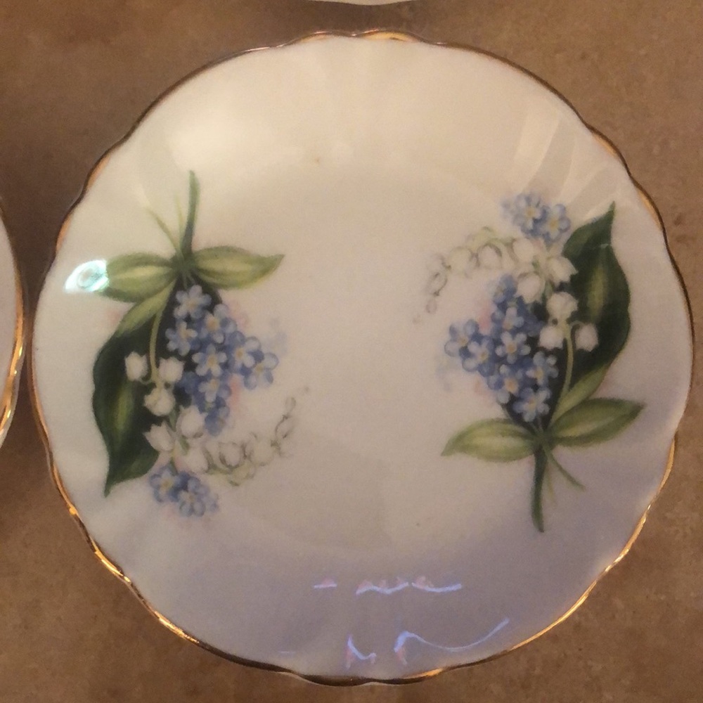 SET OF 4 FLORAL DISHES • PRINCESS HOUSE EXCLUSIVE • HAMMERSLEY FINE BONE CHINA - Picture 6 of 8